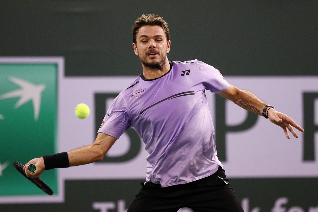 Stan Wawrinka playing a forehand shot during one of his encounters last year.