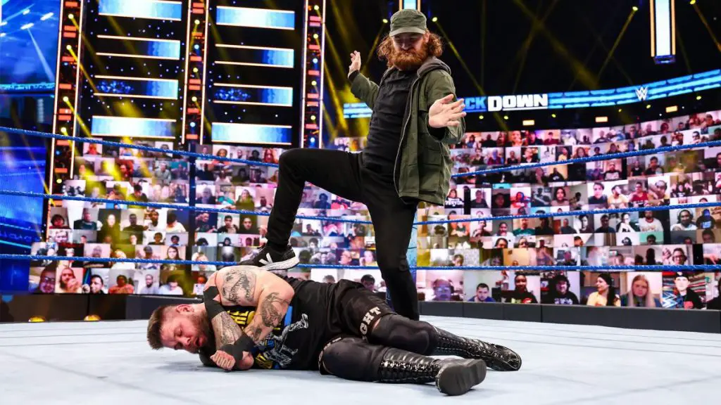 Sami Zayn and Kevin Ownes in action on SmackDown