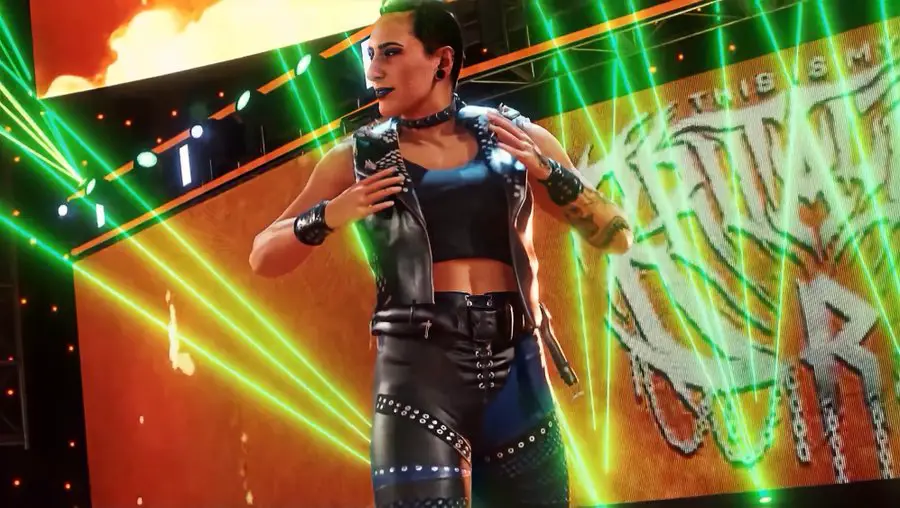 Rhea Ripley is one of the stars in the WWE 2K22 roster