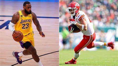 LeBron James and Travis Kelce