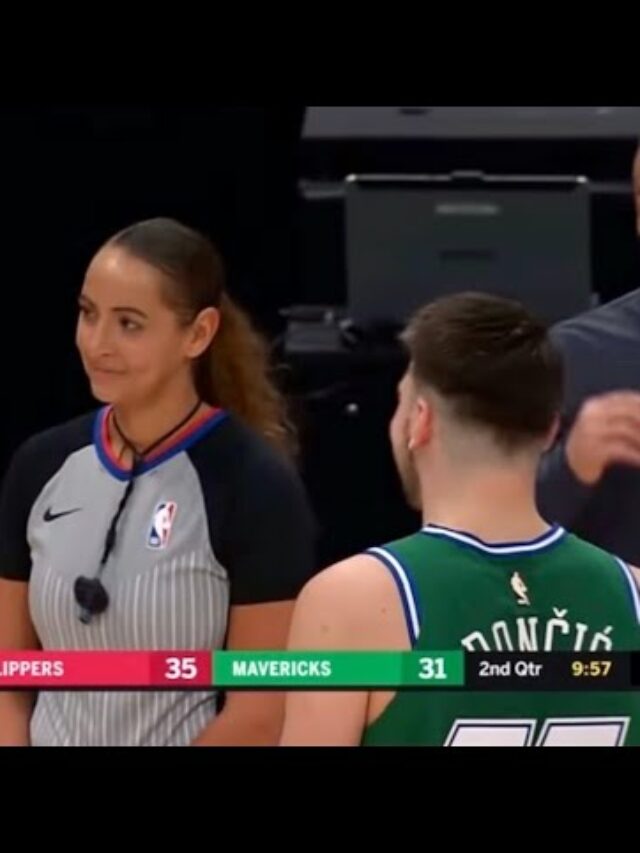What happened between the NBA star and the female referee, Ashley Moyer-Gleich, and Luka Doncic?