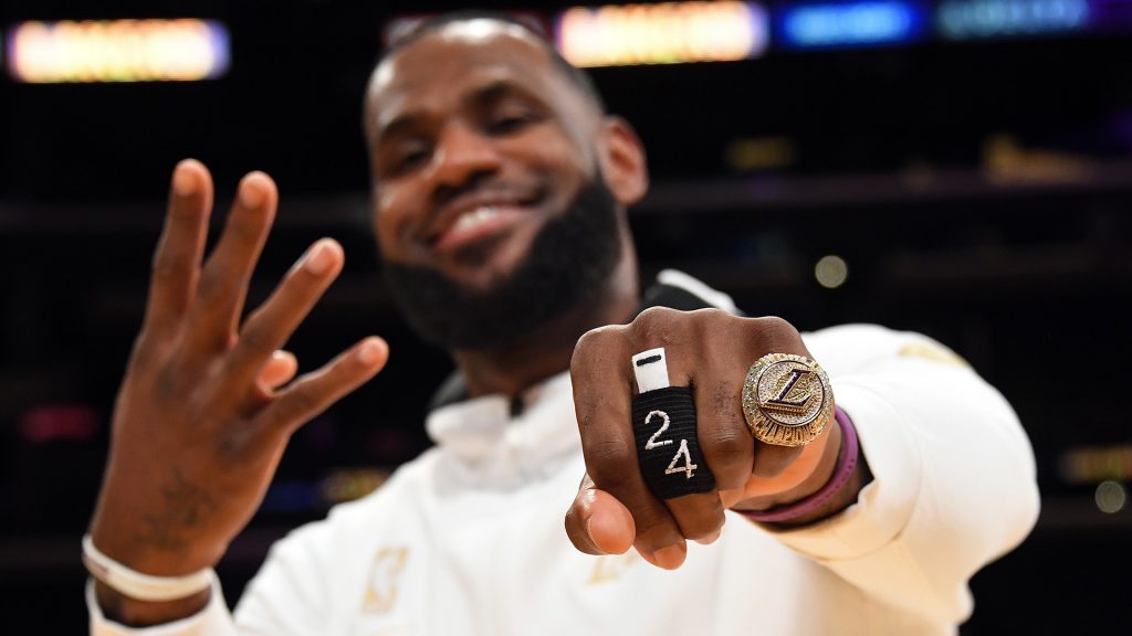 LeBron James bald