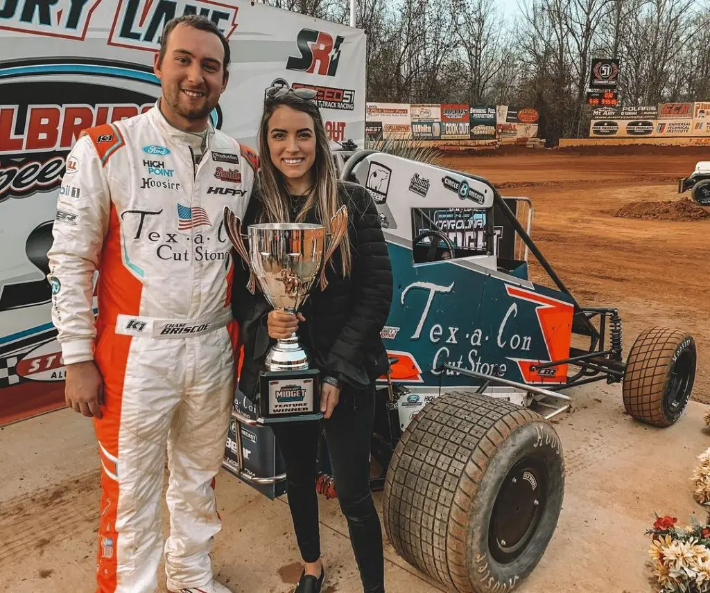 Chase Briscoe with wife