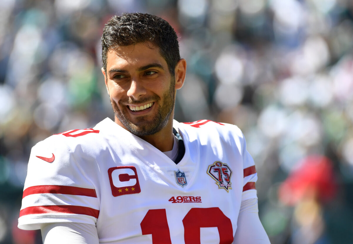 "Jimmy's a gamer and an alpha": Colin Cowherd believes replacing Jimmy Garoppolo won't be easy to replace for the 49ers 1 16845368 1