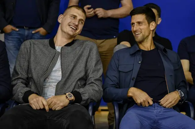 Nikola Jokic and Novak Djokovic