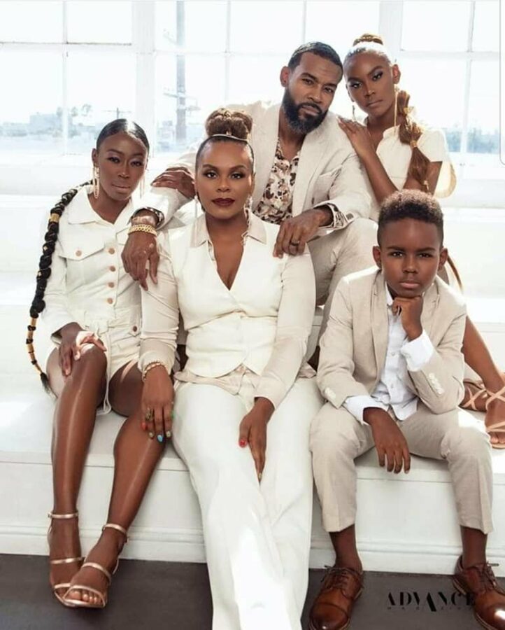  Tabitha Brown, her husband Chance, and her children