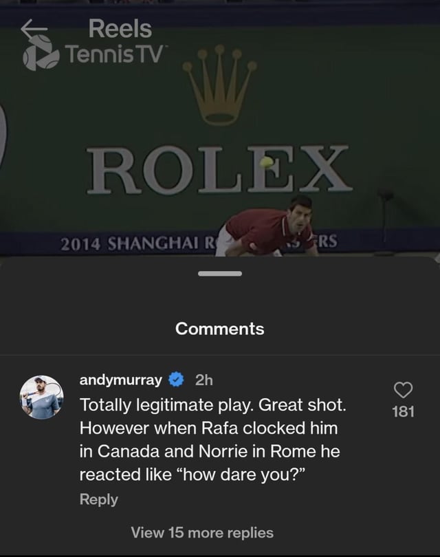 Andy Murray calls out Novak Djokovic's hypocrisy over "Rafa" and "Norrie" - What really happened? 1 Andy Murray's comment on Novak Djokovic