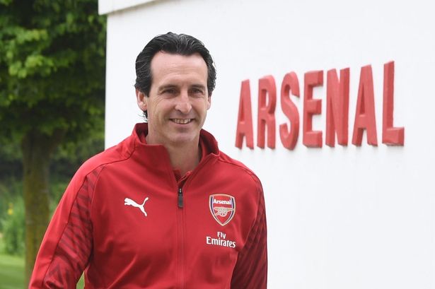 New Arsenal Head Coach Unai Emery at the Arsenal Training Ground