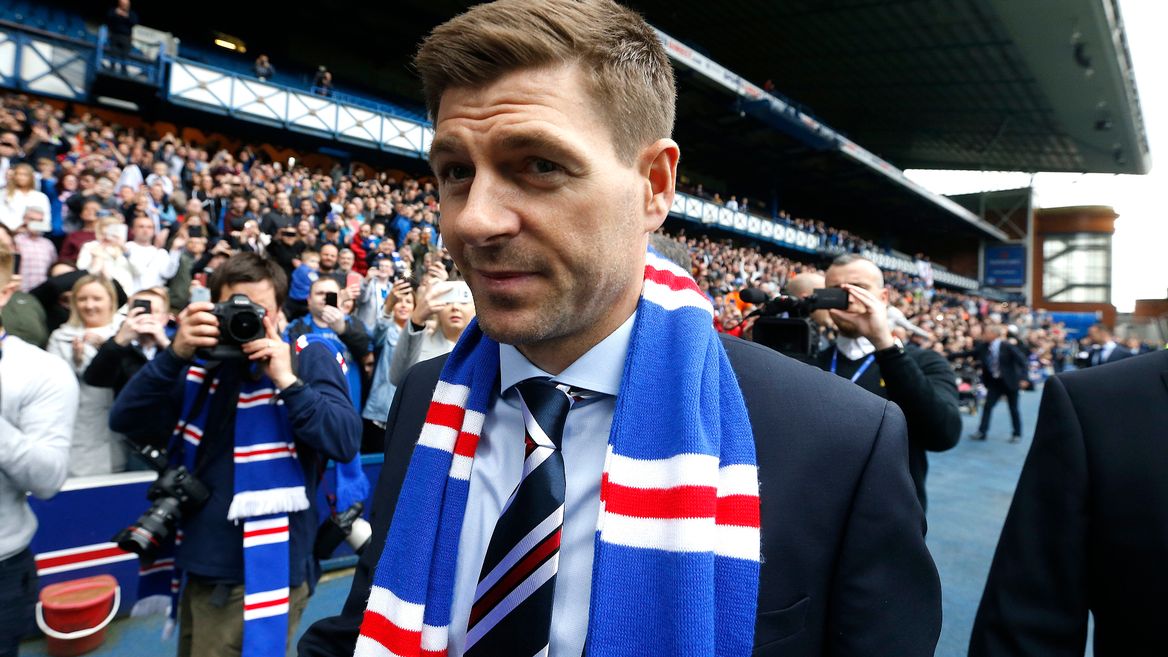 Rangers boss Steven Gerrard during a Scottish Premiership match.