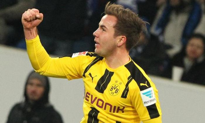 Mario Gotze celebrates after scoring a goal (Getty Images) 