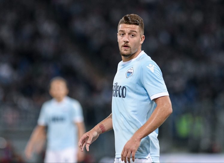 Sergej Milinkovic-Savic in action for Lazio. (Getty Images)