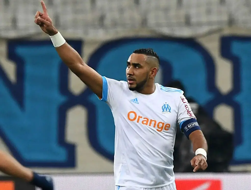 Marseille attacker Dimitri Payet celebrates after scoring. (Getty Images)