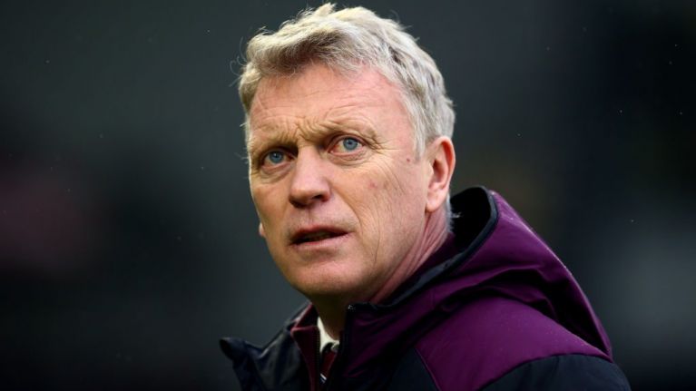 West Ham boss David Moyes looks on. (Getty Images)