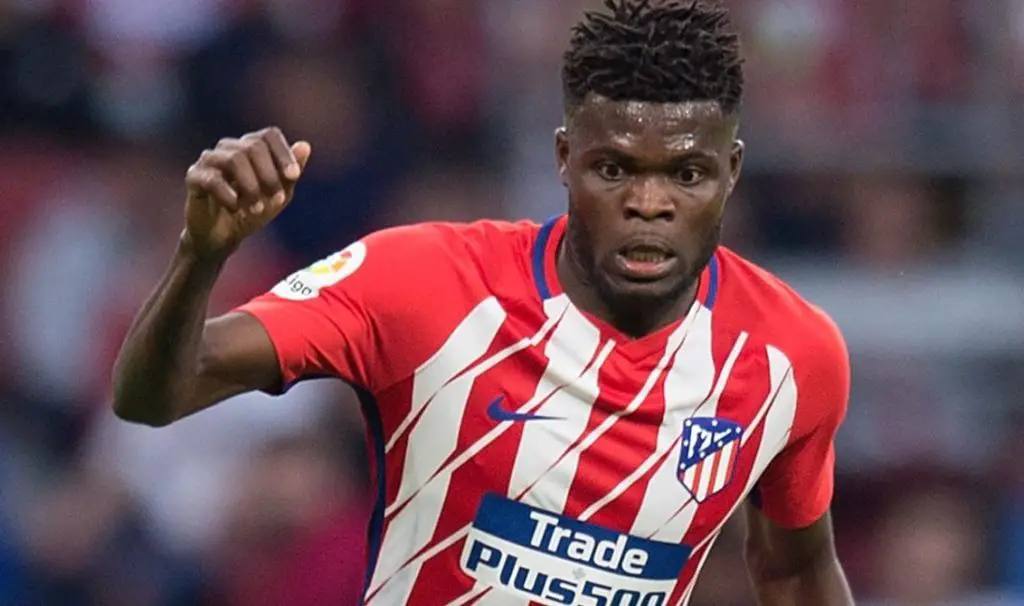 Atletico Madrid midfielder Thomas Partey in action. (Getty Images)