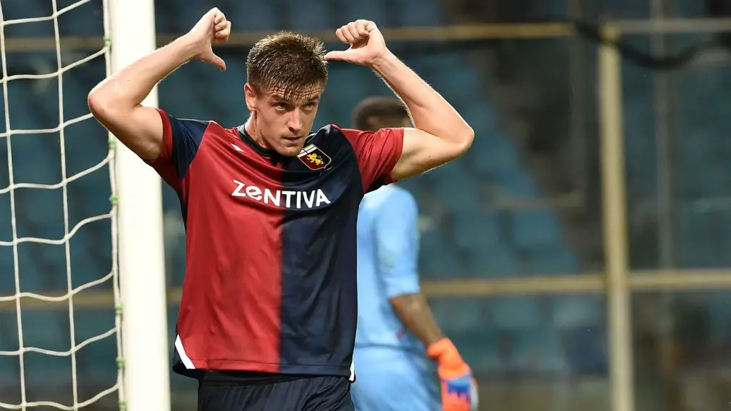 Krzysztof Piatek during his time at Genoa. (Getty Images)