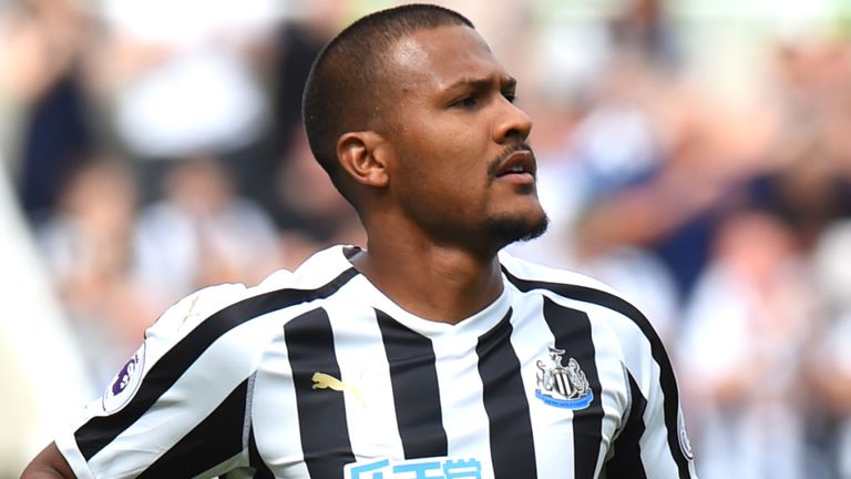 Salomon Rondon during his loan spell at Newcastle from West Brom last season. (Getty Images)