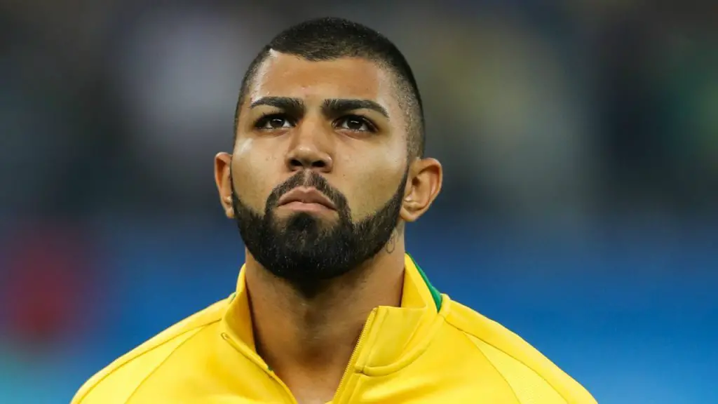 Gabriel Barbosa lines up for Brazil. (Getty Images)