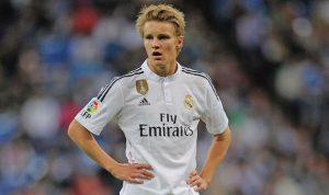 Martin Odegaard in action for Real Madrid. (Getty Images)