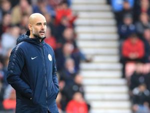 Manchester City boss Pep Guardiola on the touchline (Getty Images)