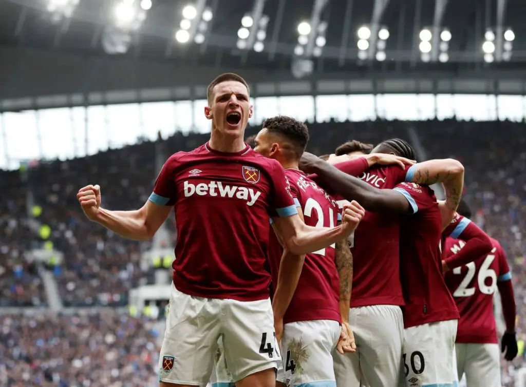 West Ham players celebrate. (Getty Images)