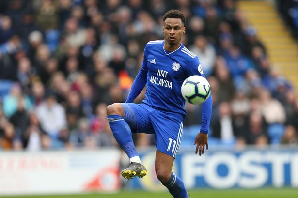 Josh Murphy in action for Cardiff City
