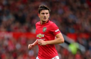 Manchester United defender Harry Maguire in action. (Getty Images)