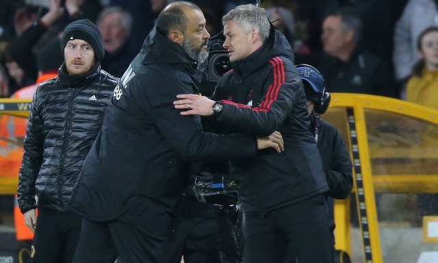 Wolves offering a new deal to their key club figure is an absolute no-brainer if they are to keep progressing 1 Nuno Espirito Santo (L) shakes hands with Ole Gunnar Solskjaer after a game (Getty Images)