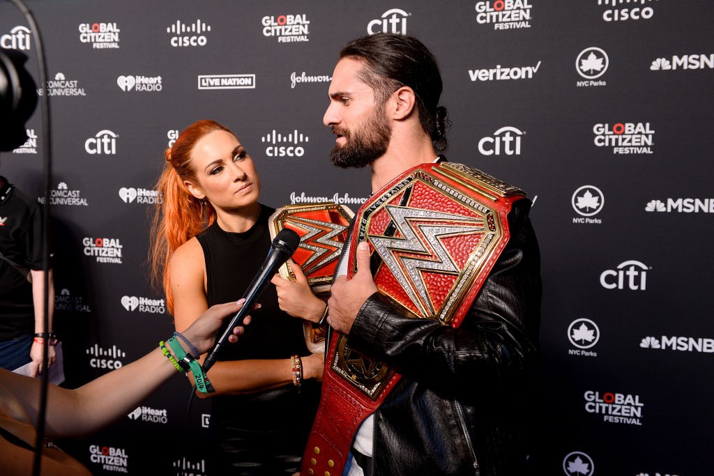 What is the net worth of WWE star Seth Rollins in 2021? 5 Becky Lynch and Seth Rollins (1)