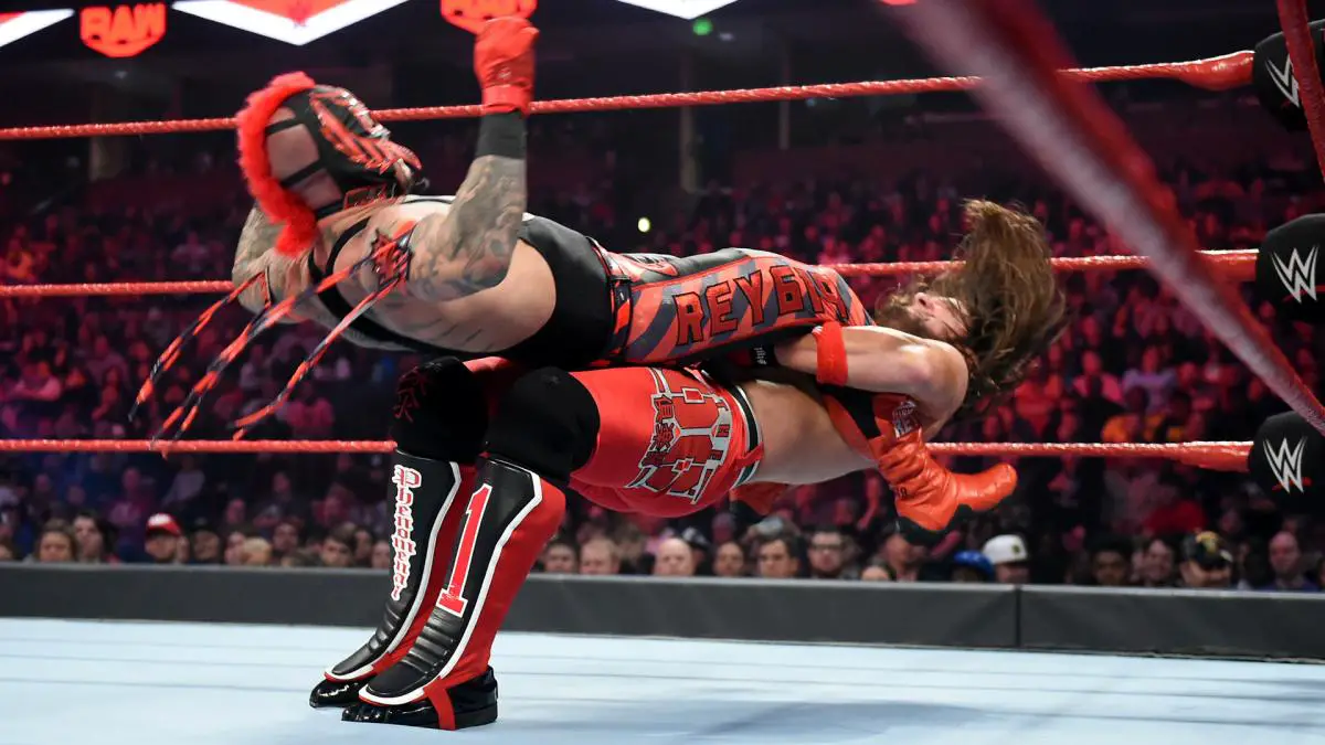 Rey Mysterio vs AJ Styles was the main event during an earlier Raw (Image c...