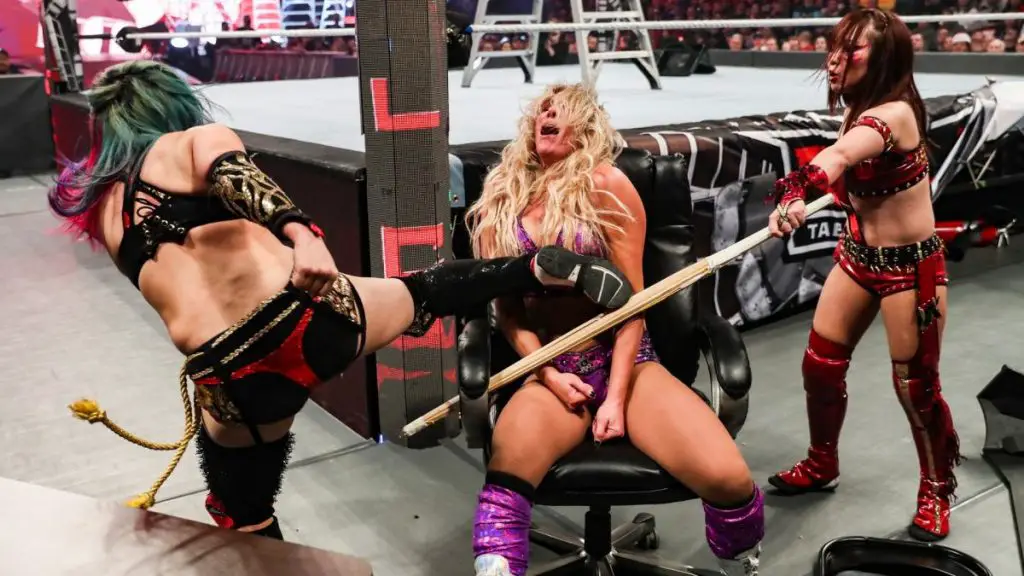The Kabuki Warriors vs Charlotte Flair and Becky Lynch