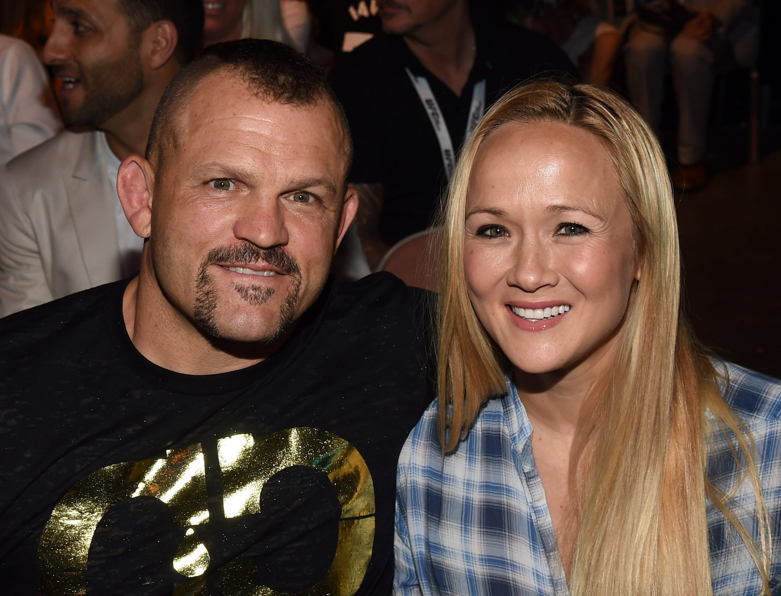 chuck ufc liddell celebrities wife family northcott heidi attend machida weidman zimbio