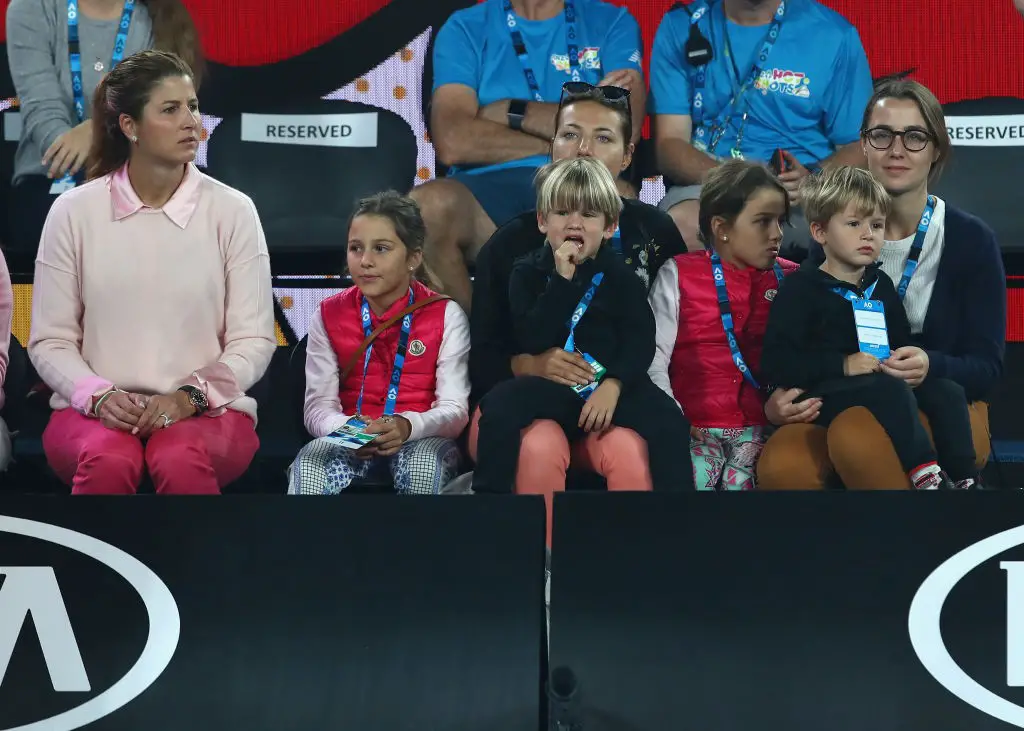 Who are the children of Roger Federer and what are they doing?