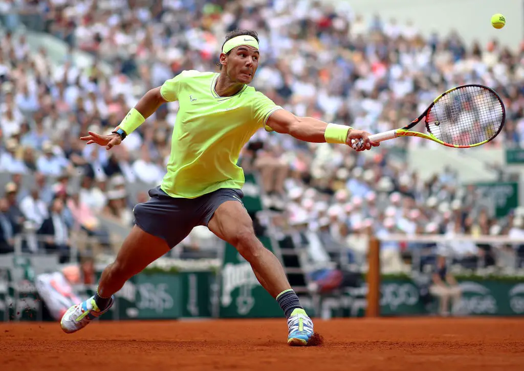 Rafael Nadal in action during the French Open last year.
