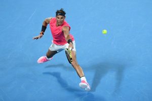 Rafael Nadal in action during the 2020 Australian Open earlier this year.