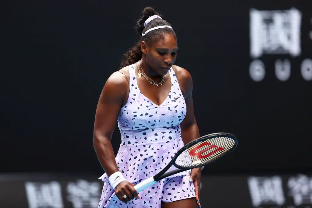 Legend of the game Serena Williams in action during the Australian Open. (GETTY Images)