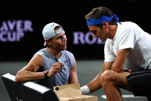 Roger Federer and Rafael Nadal laver cup 2020