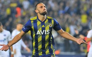 Vedat Muriqi of Fenerbahce celebrates after scoring a goal (Getty Images)
