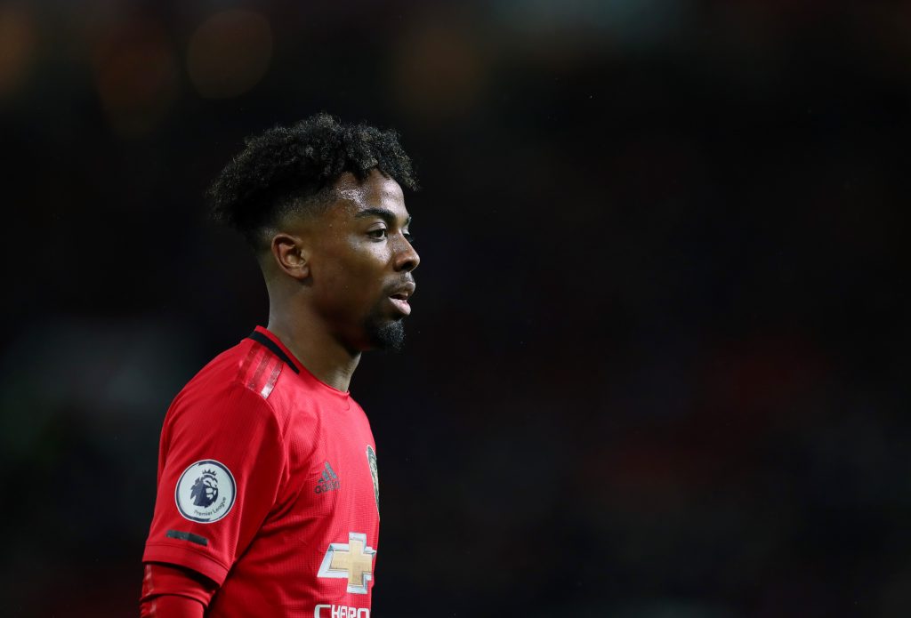 Angel Gomes of Manchester United during the Premier League match between Manchester United and Norwich City at Old Trafford on January 11, 2020 in Manchester. (Getty Images)