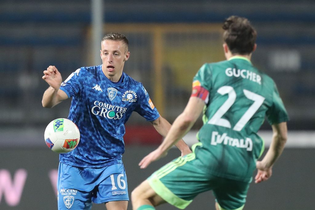 Davide Frattesi of Empoli FC in action during the Serie B match between Empoli FC and Pisa at Stadio Carlo Castellani on February 16, 2020 in Empoli, Italy. (Getty Images)