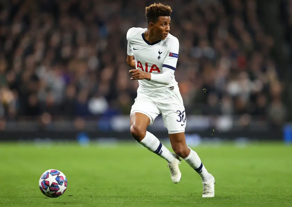 Gedson Fernandes of Tottenham Hotspur in action during the UEFA Champions League round of 16 first leg match between Tottenham Hotspur and RB Leipzig. (Getty Images)