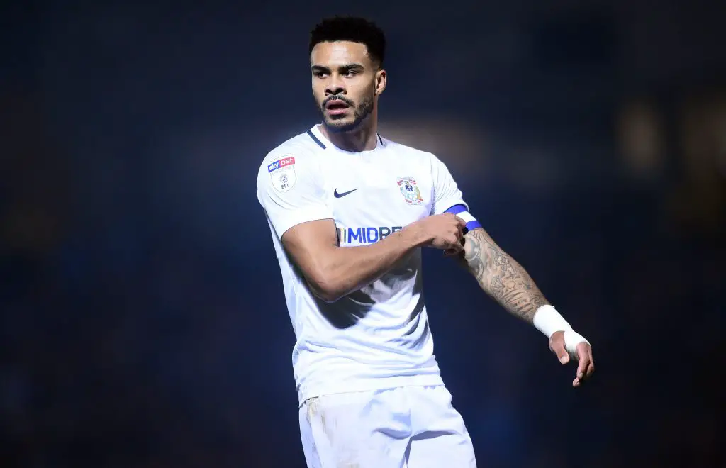  Jordan Willis of Coventry looks on during the Sky Bet League One match between Burton Albion and Coventry City at Pirelli Stadium on November 17, 2018. (Getty Images)