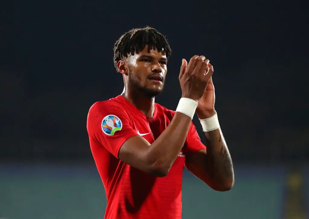 Tyrone Mings in action fr England in the European qualifiers (Getty Images)