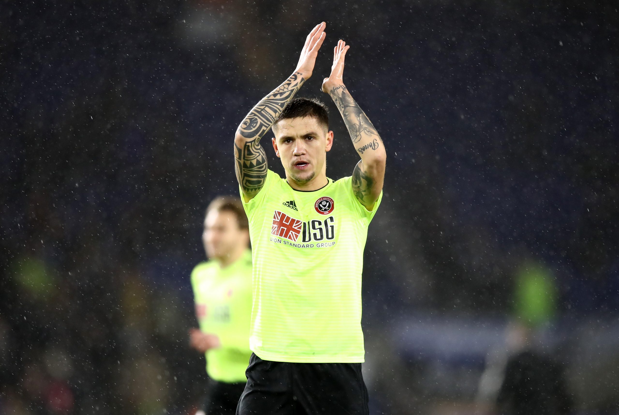 Enda Stevens applauds the fans (Getty Images)