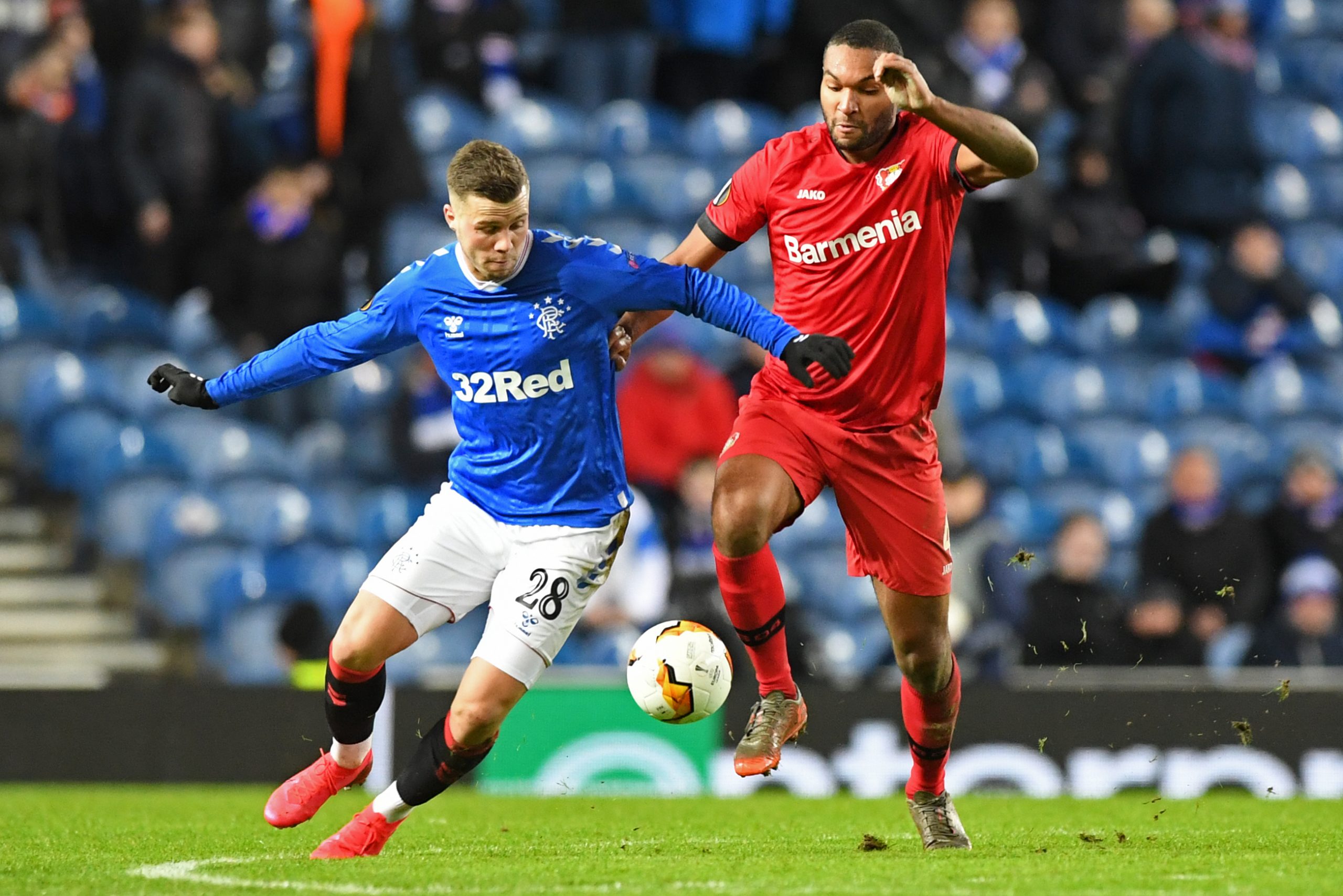 Florian Kamberi (L) in action for Rangers (Getty Images)