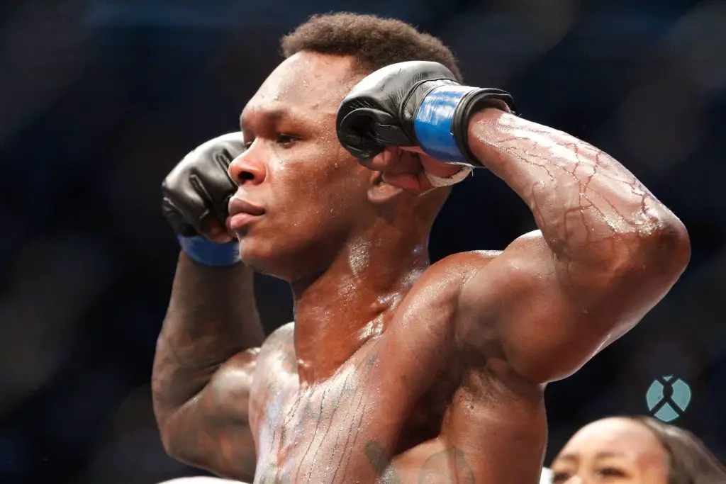 Leon Edwards gives his prediction for Israel Adesanya vs Jan Blachowicz title fight.)