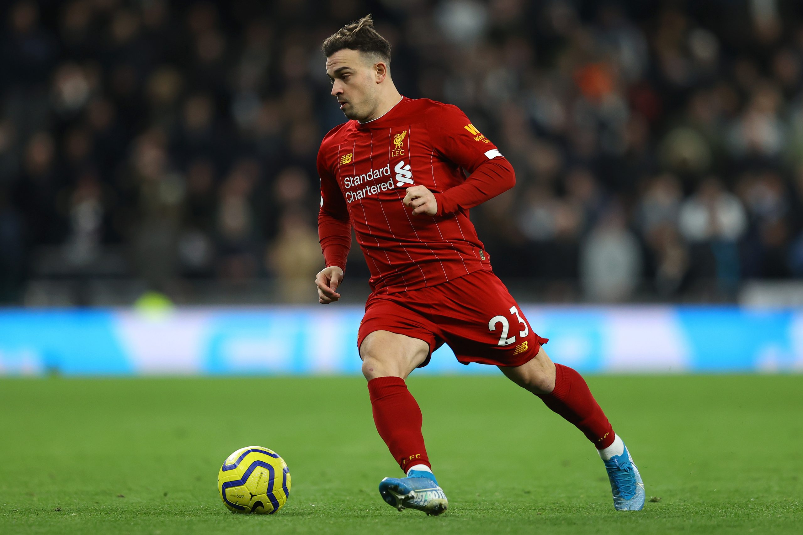 Xherdan Shaqiri has fallen down the pecking order at Liverpool.