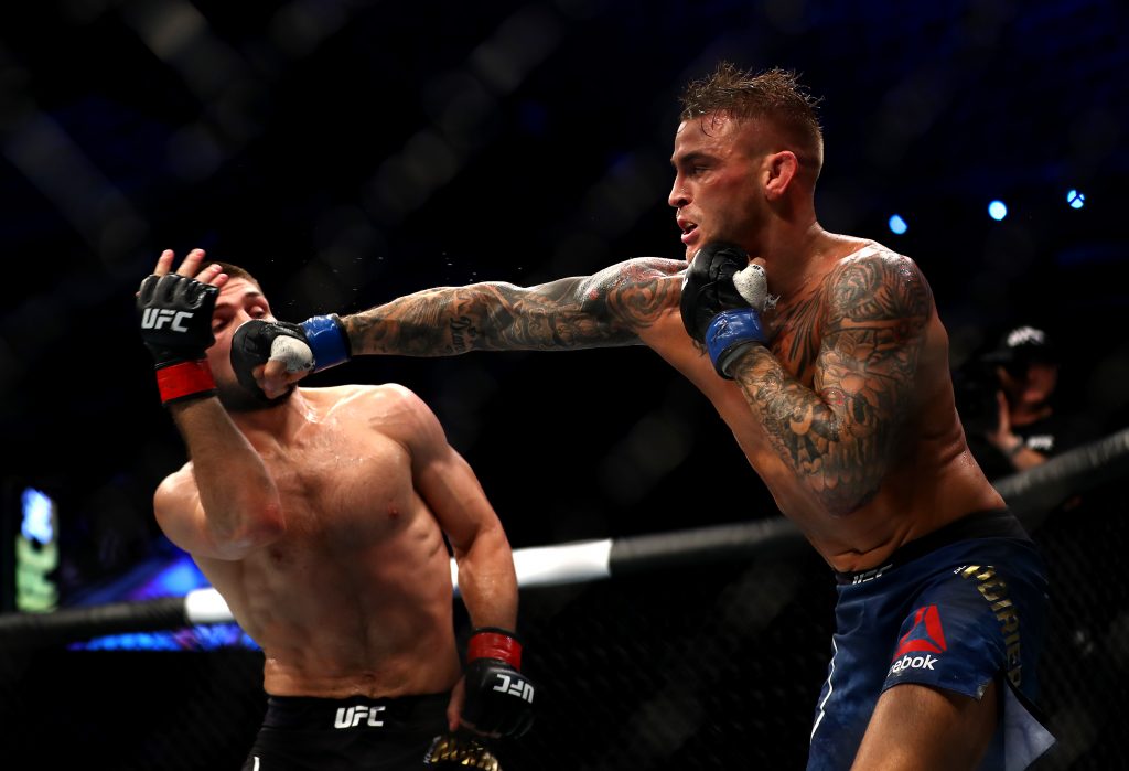 Dustin Poirier faces Khabib Nurmagomedov in the past