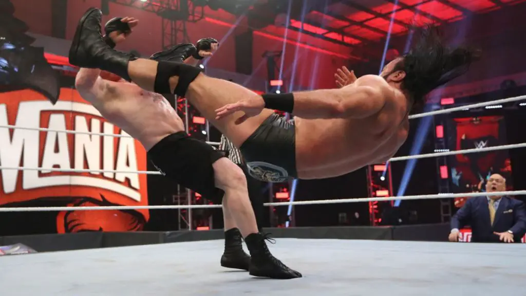 Drew McIntyre beat Brock Lesnar at WrestleMania 36