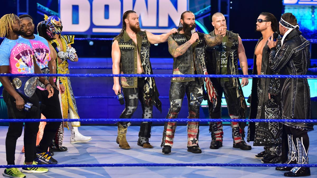 Lucha house Party, Forgotten Sons, Miz and Morrison and the New Day