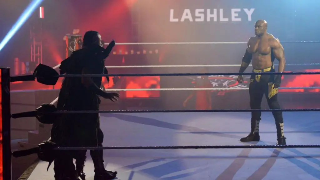 Aleister Black faced off against Bobby Lashley at WrestleMania 36